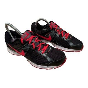 Nike Dart 10 Men's Black Challenge Red Size 9.5 Mesh Athletic Sneakers